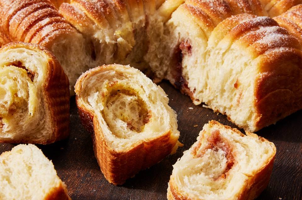 Frangipane and Fruit-Filled Wool Rolls  - select to zoom